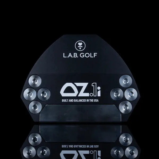 LAB Golf OZ1i Stock Length Putter - ArrowGolf Australia, rear view showing precision weight placement and branding for enhanced balance and control.