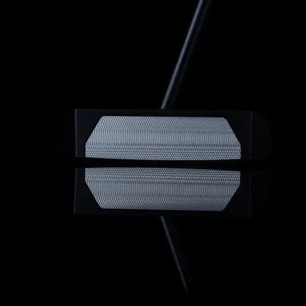 Face view of LAB Golf OZ1i Stock Length Putter - ArrowGolf Australia, displaying the precision-milled striking surface for consistent ball contact.