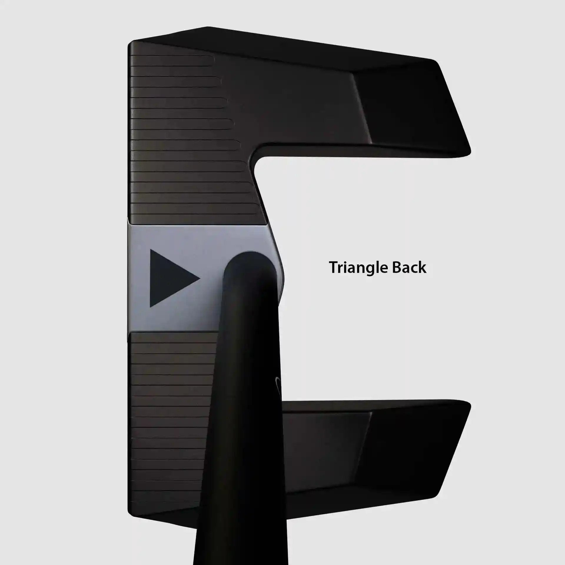 Triangle Back alignment on LAB Golf MEZZ.1 Max Putter, designed to focus attention on stroke path and follow-through.