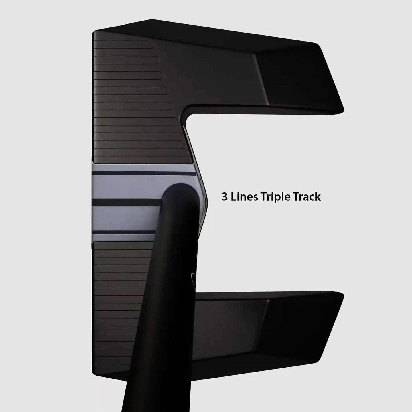 Triple Track alignment with 3 lines on LAB Golf MEZZ.1 Max Putter, inspired by Callaway's visual technology for better aim.