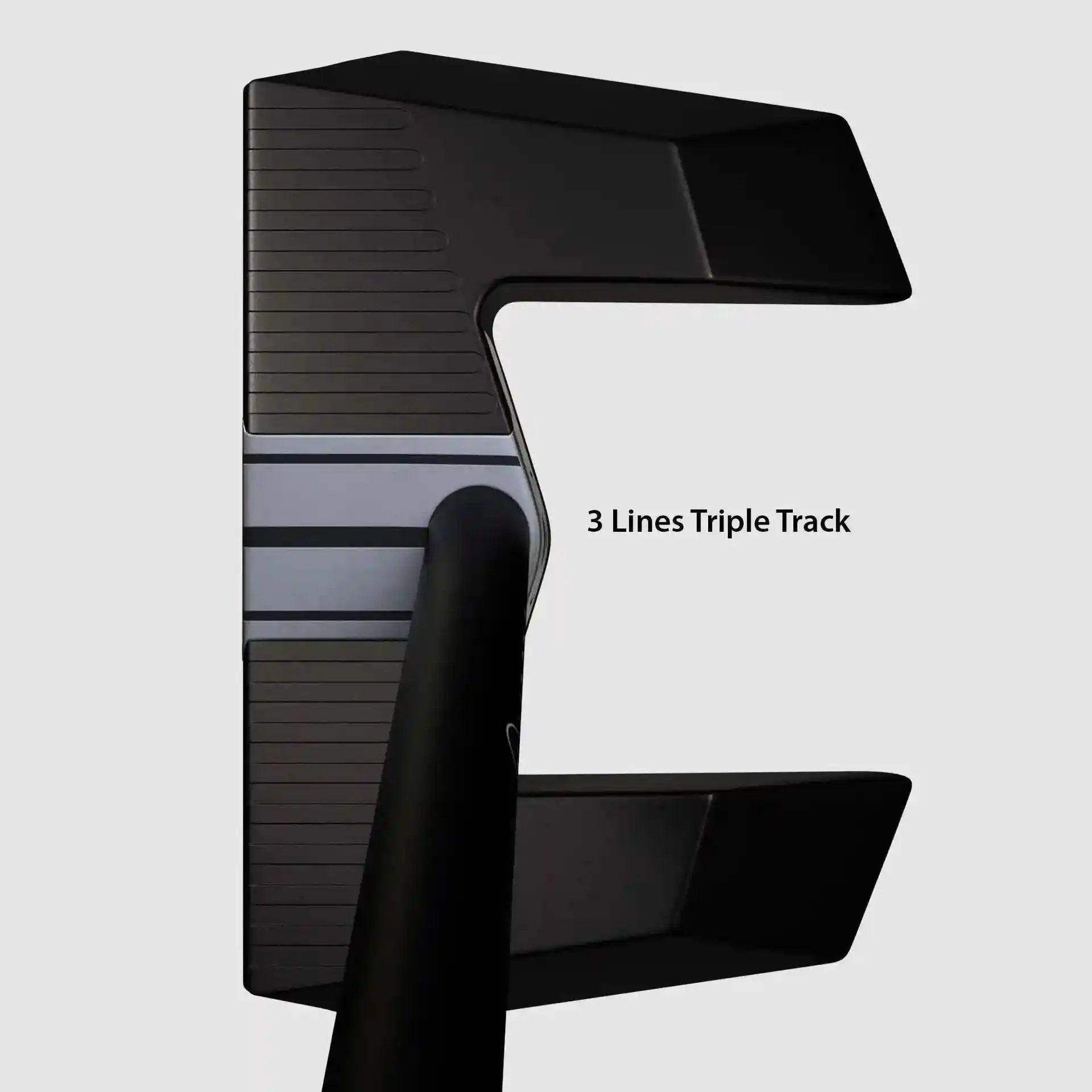 Triple Track alignment with 3 lines on LAB Golf MEZZ.1 Max Putter, inspired by Callaway's visual technology for better aim.