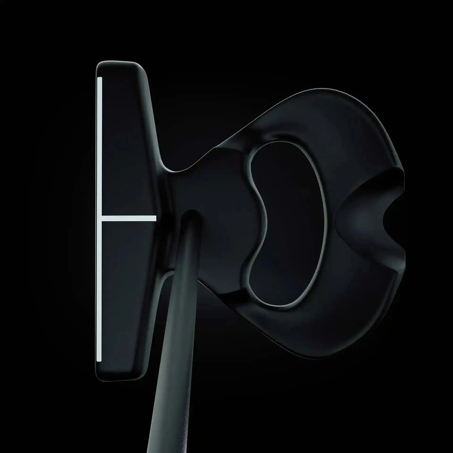 Top view of LAB Golf Stock DF 2.1 Putter - Arrow Golf Australia showing alignment line and unique mallet-style head for precision putting.