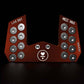 Red LAB Golf MEZZ.1 Max Broomstick Putter head with multiple weight screws for enhanced balance and custom fitting.