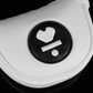 White leather headcover with black logo for LAB Golf MEZZ.1 Max Putter, designed for premium style and club safety.
