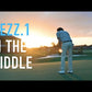 Golfer using Stock LAB Golf MEZZ.1 Putter on green at sunset, showcasing performance and balance in real-game conditions.